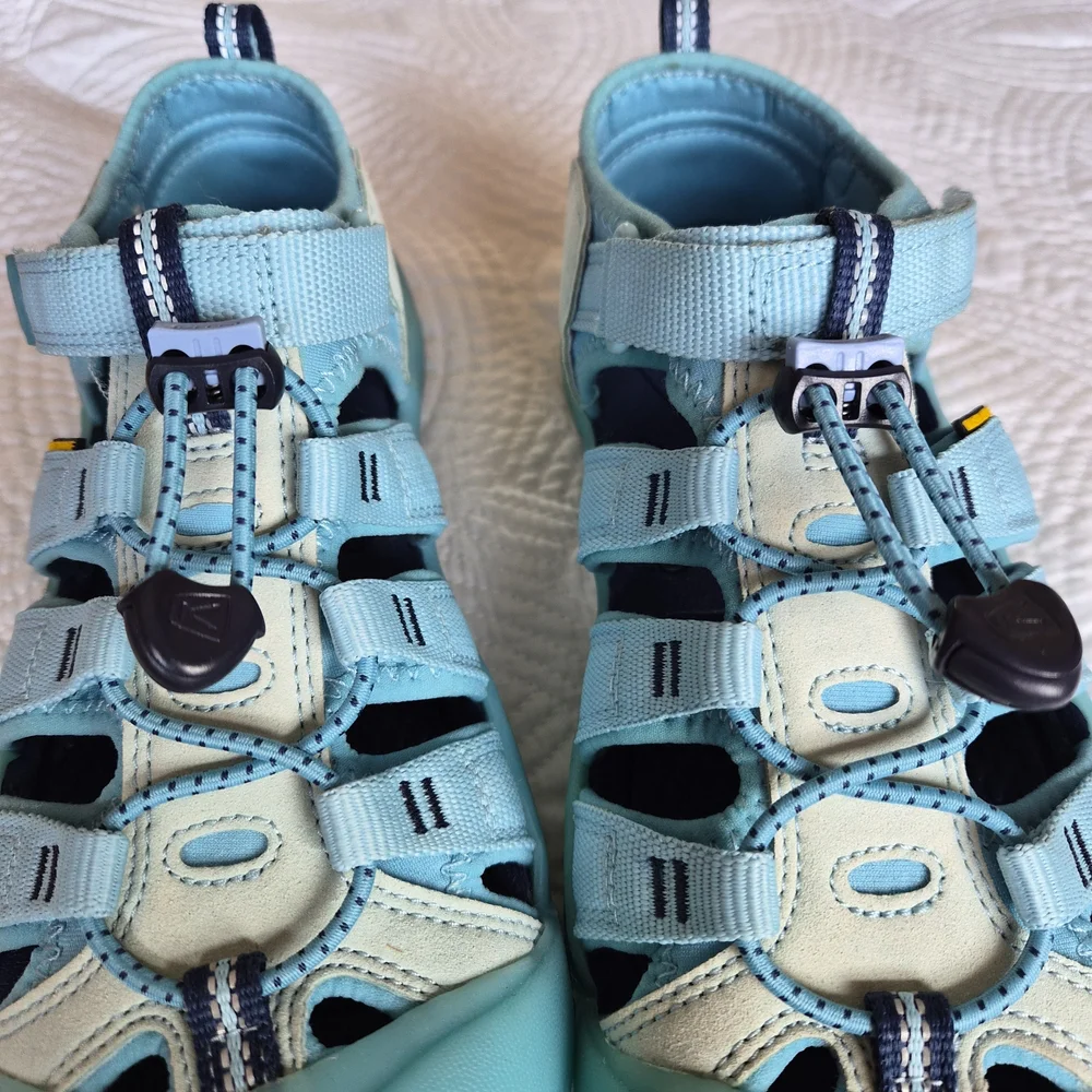 EUC Like New Keen Newport H2 Baby Ice Blue Kids 5 Women 6.5 EU 37